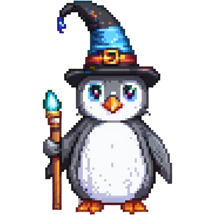 penguin wizard emoji