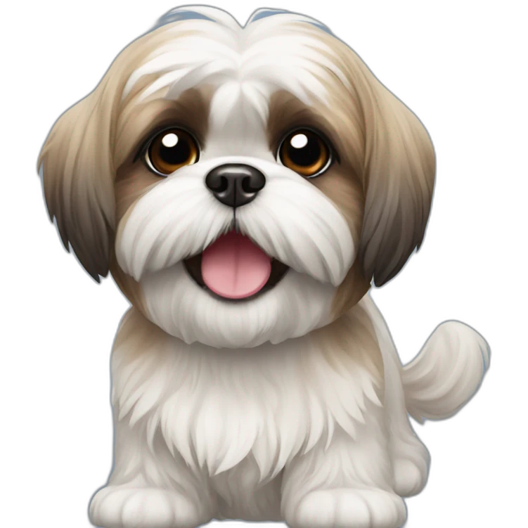 happy shih tzu emoji