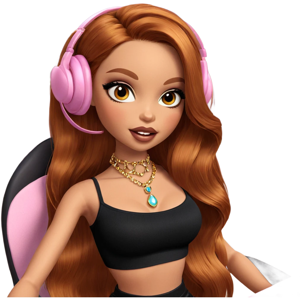 girl with jewelry and makeup emoji