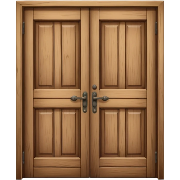 wide open wooden door emoji