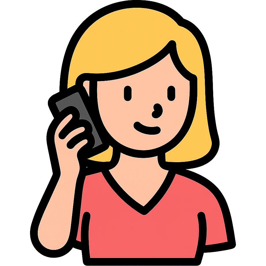 colored icon of a woman talking on the phone emoji
