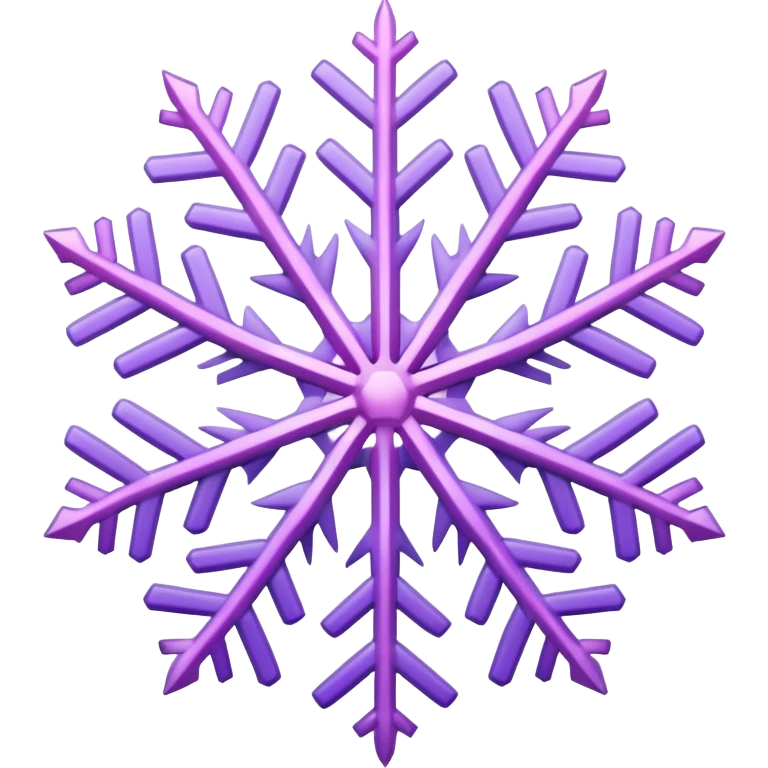 pastel pink and purple snowflake  emoji