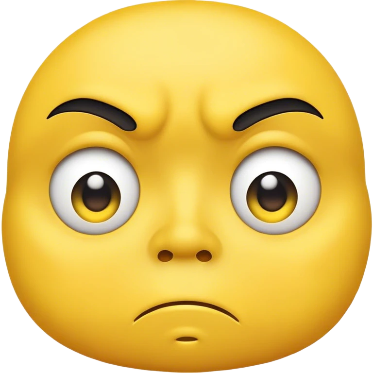 Yellow face pouting emoji emoji