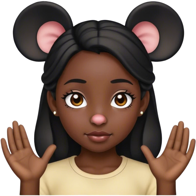Mickey Mouse girl emoji