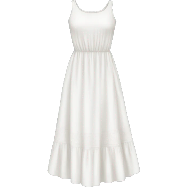 white flowy sundress emoji