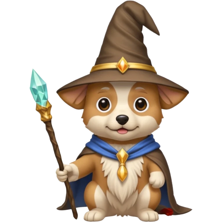 Dog wizard emoji