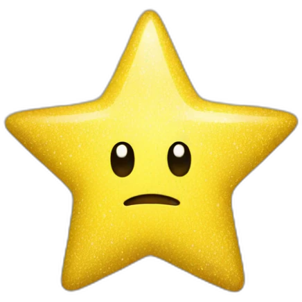 star emoji around has yellow sparkles emoji