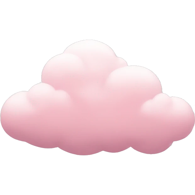 soft pink cloud emoji