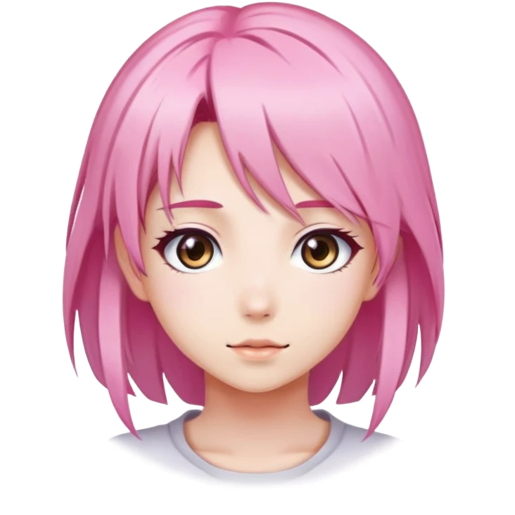 pink anime girl emoji