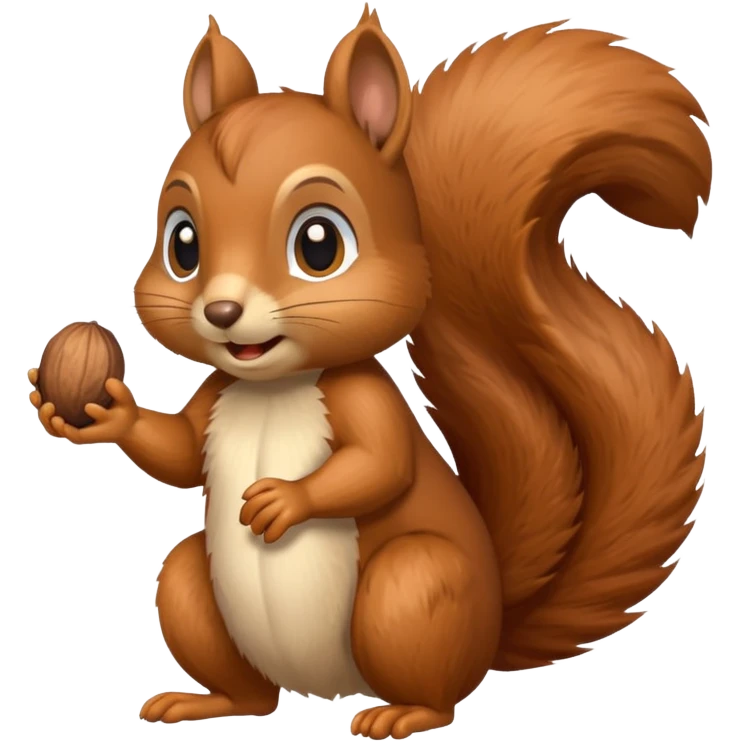 Squirrel getting a nut emoji