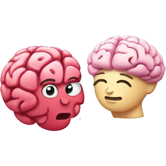 hugging heart and brain with sparkles  emoji