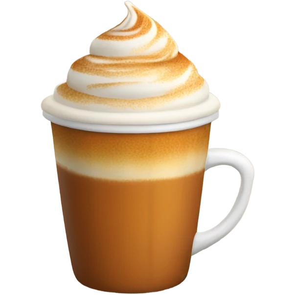 Realistic pumpkin latte emoji