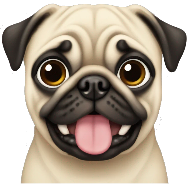 New year’s pug emoji