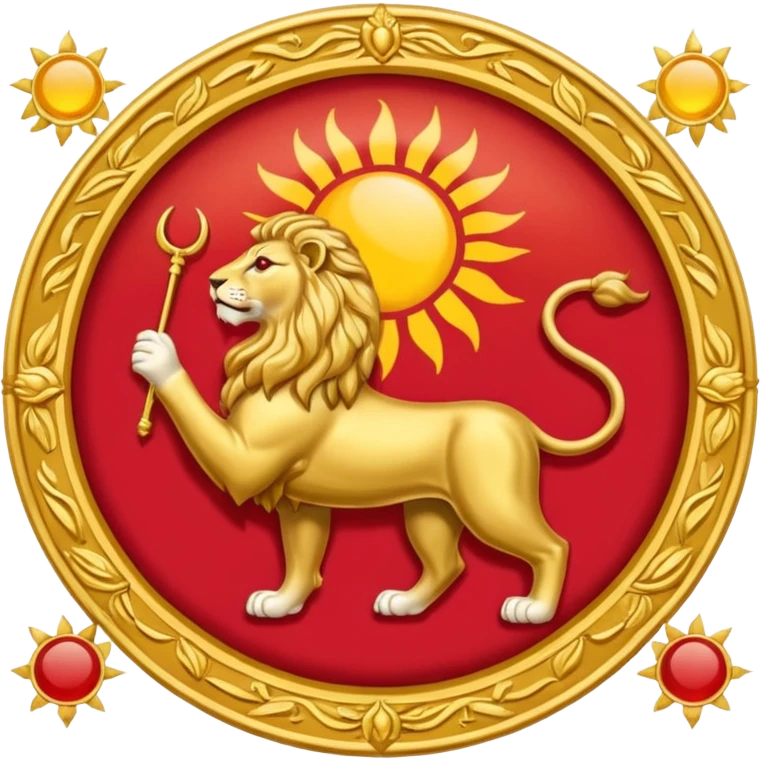 پرچم شیر و خورشید ایران emoji