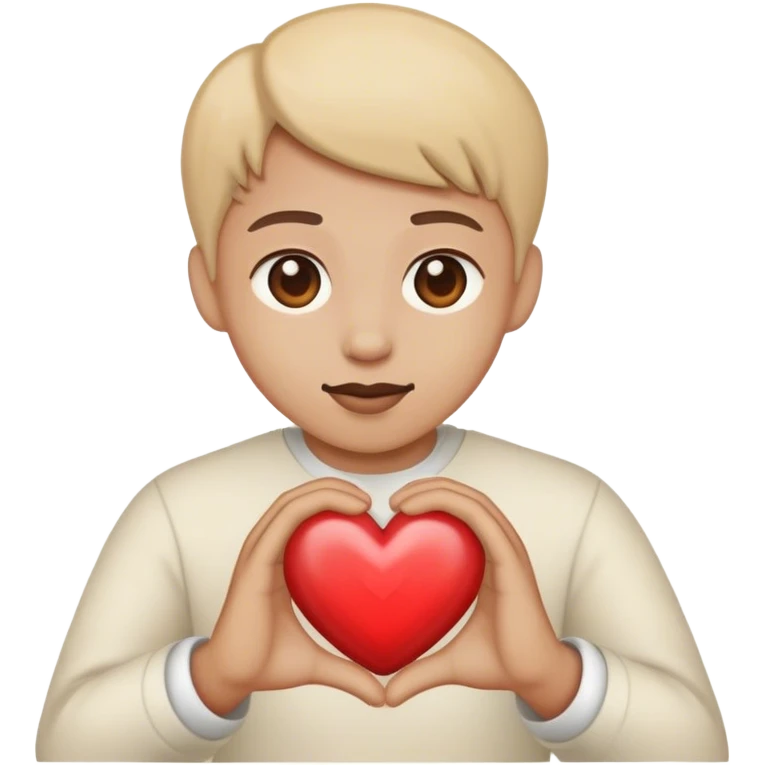 Giving a heart emoji