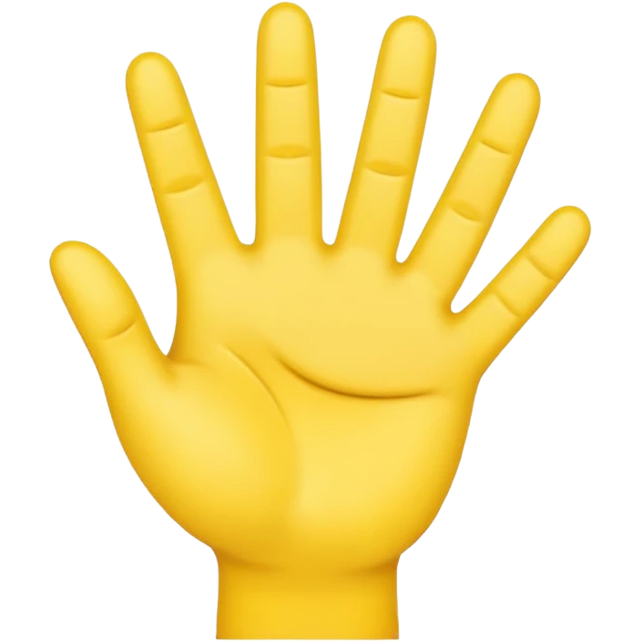yellow emoji hand holding up 4 fingers emoji