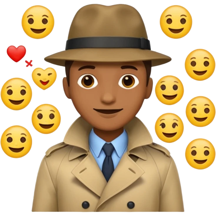 a detective film - several emojis emoji