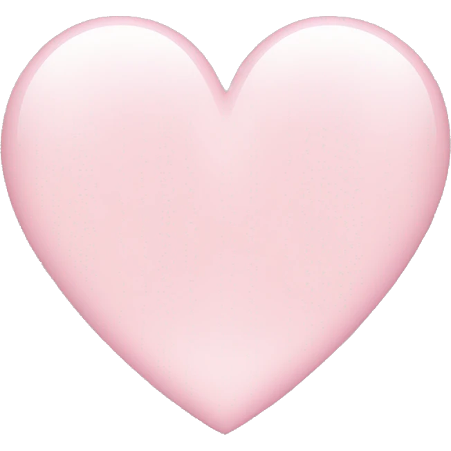 Light pink heart  emoji