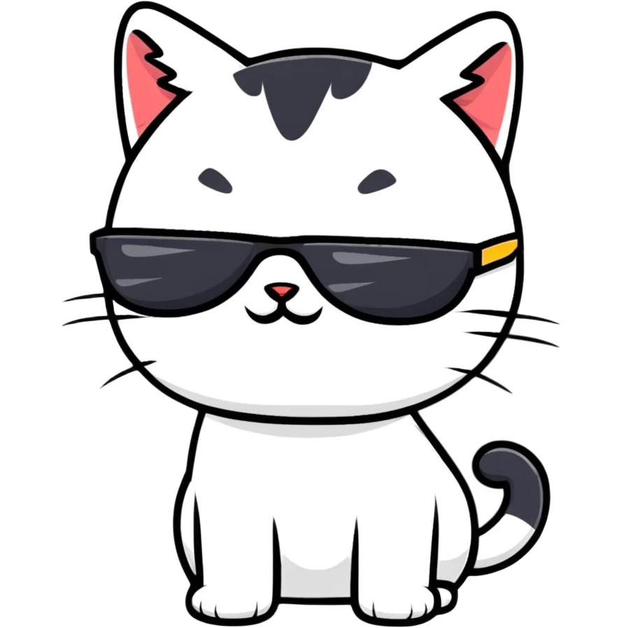 cat wearing sunglasses emoji