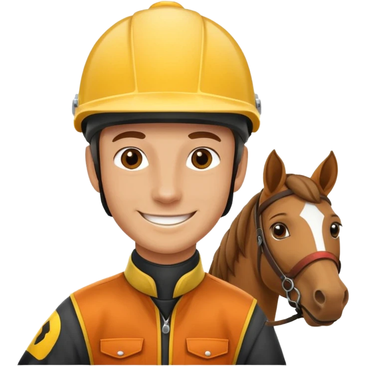 horse jockey maler face emoji