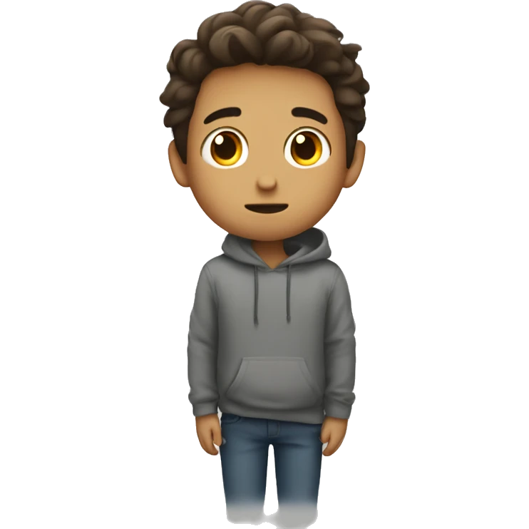 pretty shy shy shy boy emoji