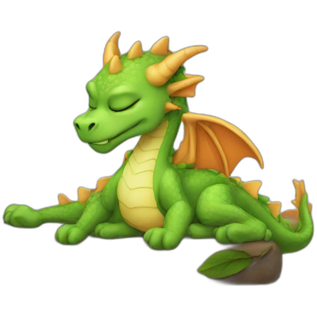 dragon sleeping emoji