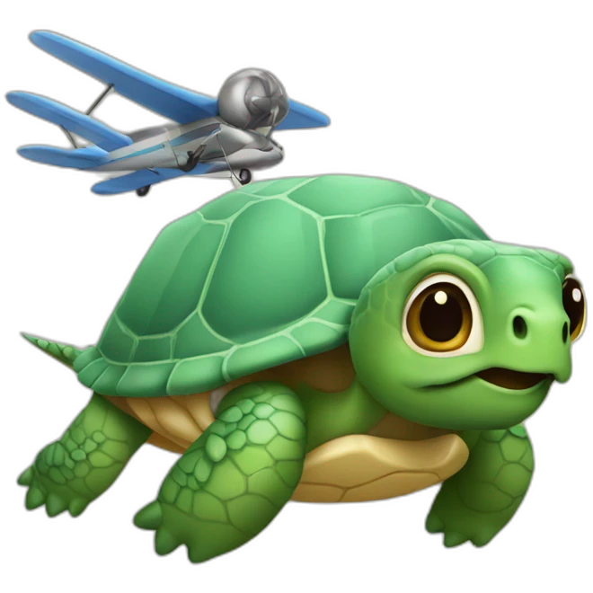 Tortue volant emoji