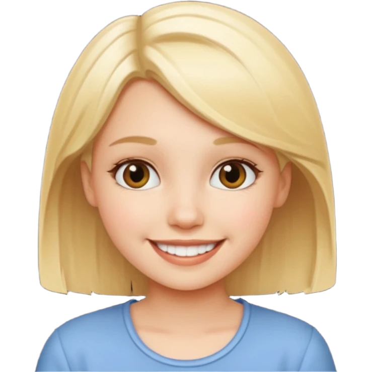 Short blonde girl emoji