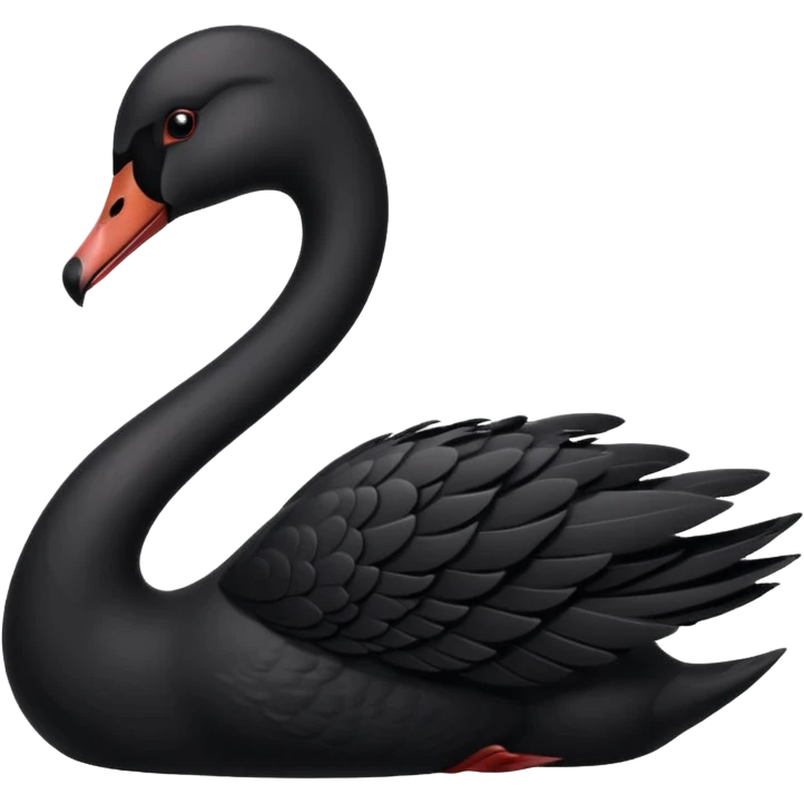 Cisne negro poderoso emoji