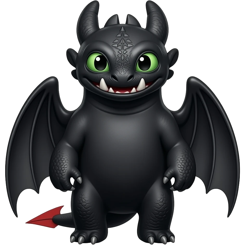 toothless how to train your dragon emoji