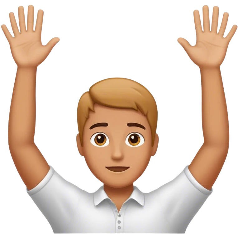 Mãos pra cima  emoji