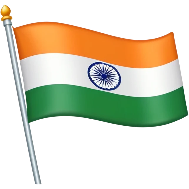 An Indian flag ￼ emoji