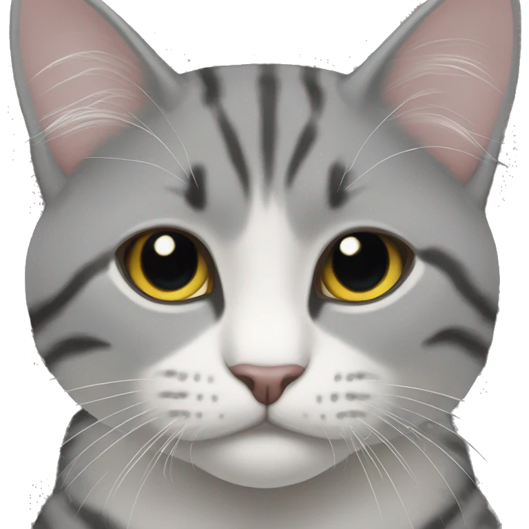 Серая кошка emoji