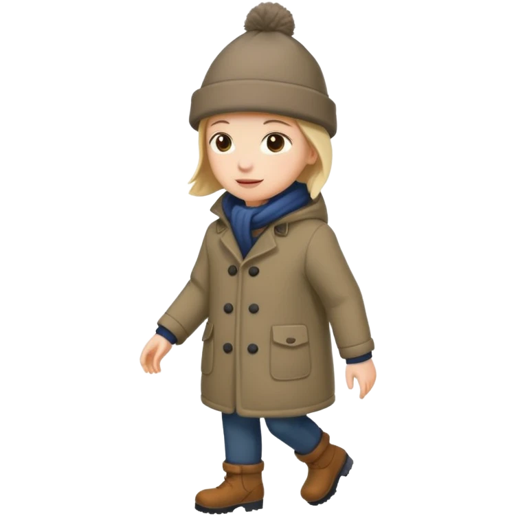 برف زیاد که یک نفر در زیر آن در حال قدم زدن است emoji