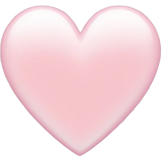 Pretty Light pink heart  emoji