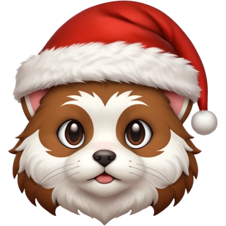mogwai with a santa hat emoji