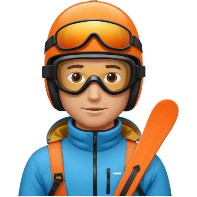 male Skier emoji