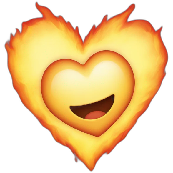 Heart fire  emoji