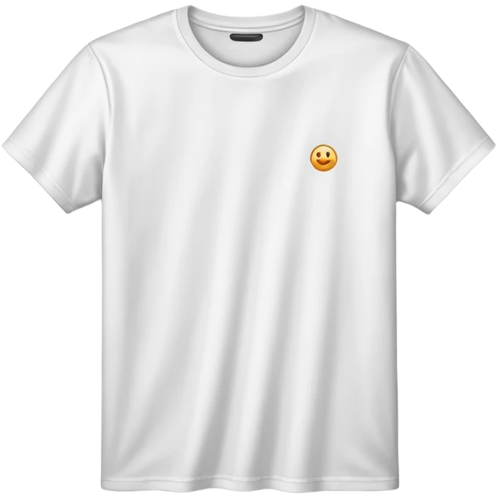 white T-shirt, clean and detailed, crisp lines, subtle shading emoji