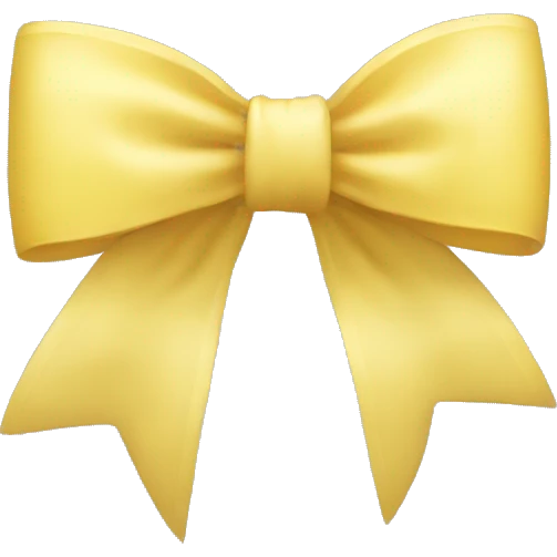light yellow bow emoji