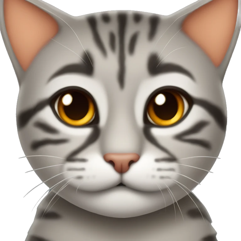 gatita gruñona naranja  emoji