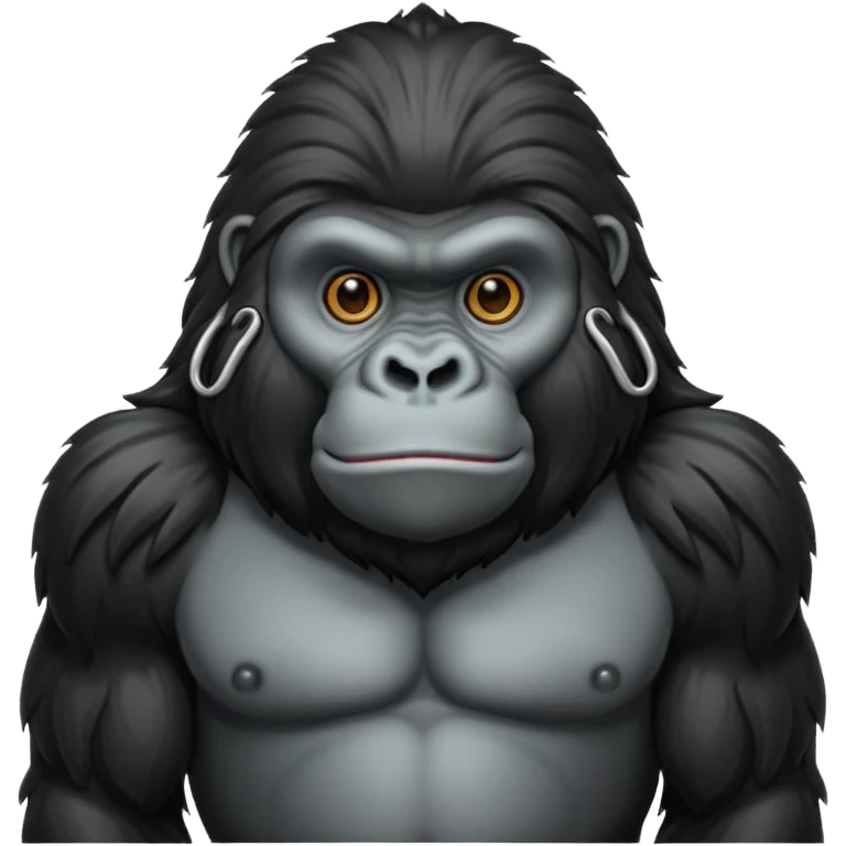 very long haired gorilla emoji