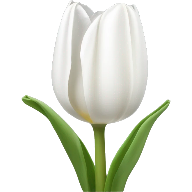White tulipánov emoji