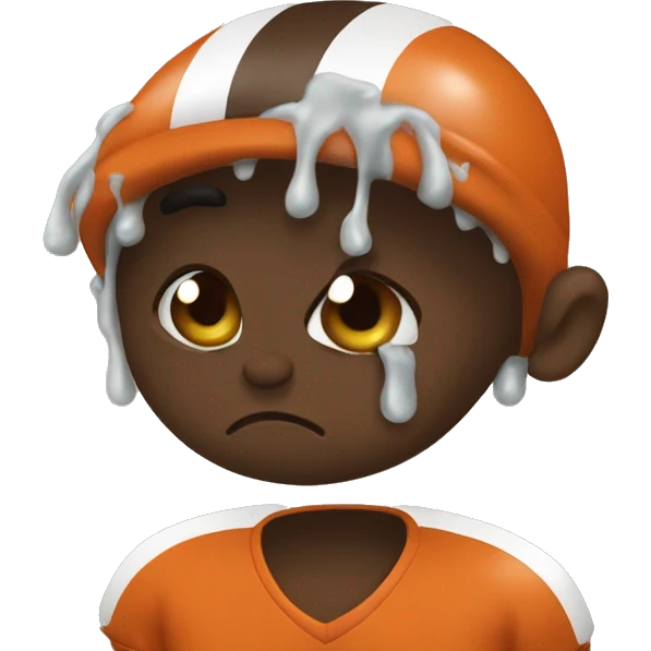 Browns fan vomits emoji
