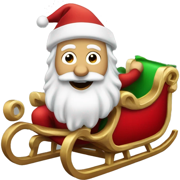 Santa Claus's sleigh emoji