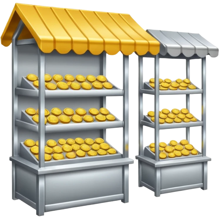 ,Stalls with Coins  emoji