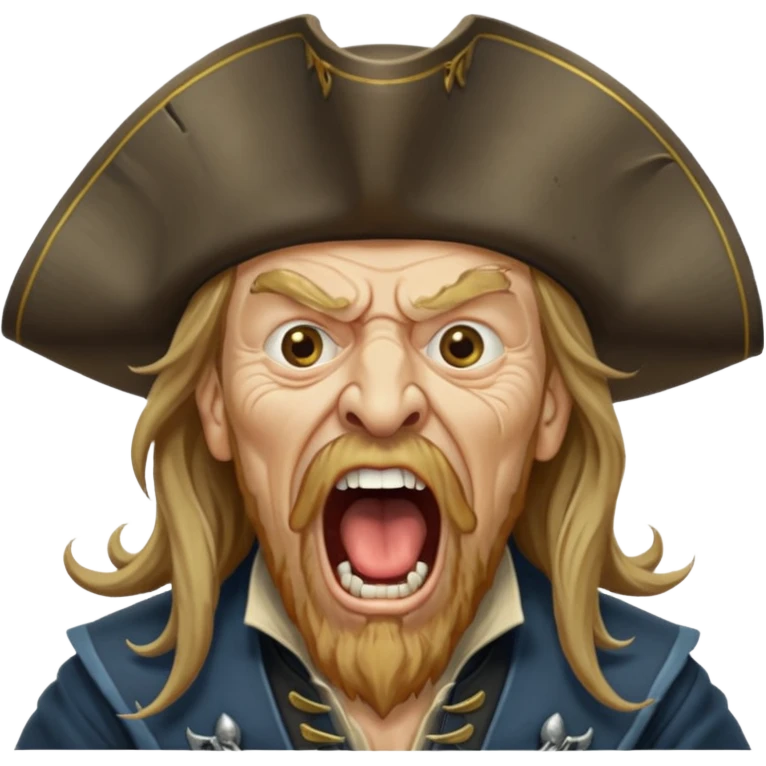 barbossa screaming emoji