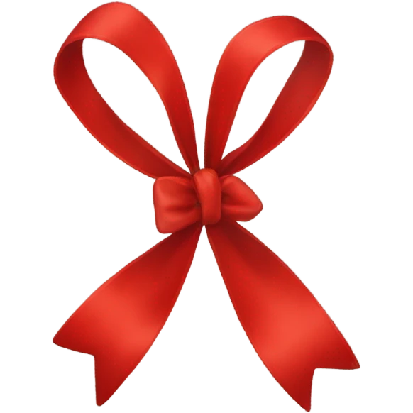 Red bow emoji