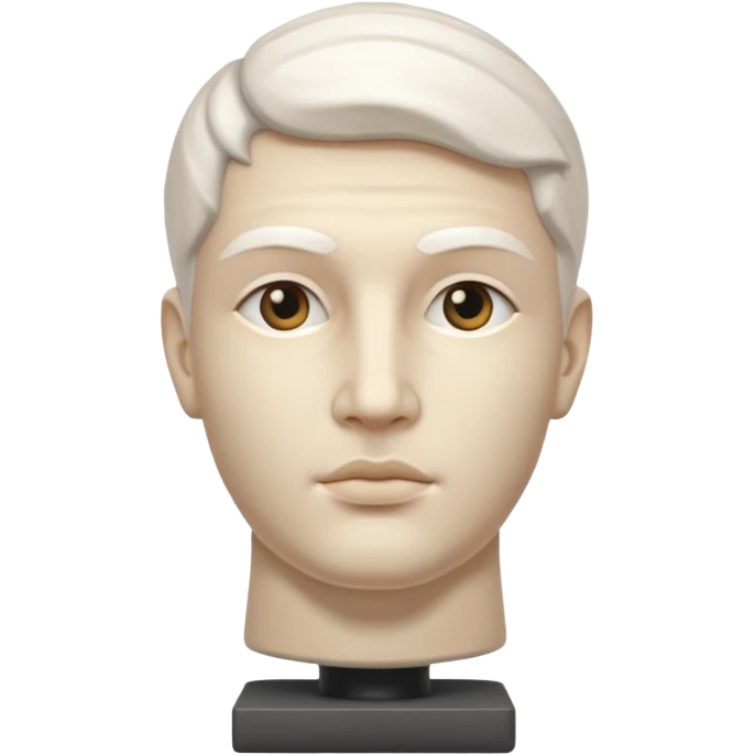 marble sculpture head emoji
