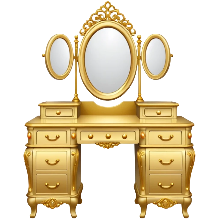 gold DRESSING TABLE emoji
